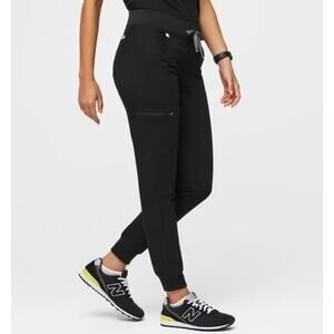 Figs Womens Black Zamora Jogger Scrub Pants Size Medium